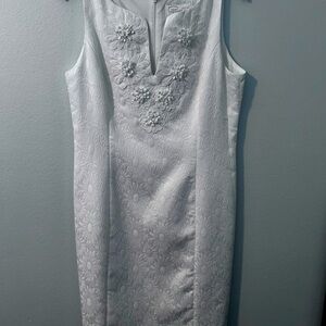 Pappagallo White Floral Midi Dress